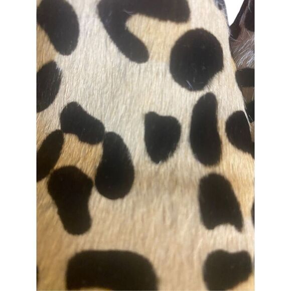 Me Too Cairo Leopard Print Pony Hair Slip On Flat Loafer Women’s Sz 8.5 - Picture 6 of 8